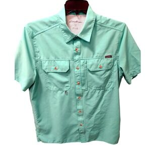 Eddie Bauer Fishing Shirt Vented‎ Short Sleeve Button Up Shirt Small